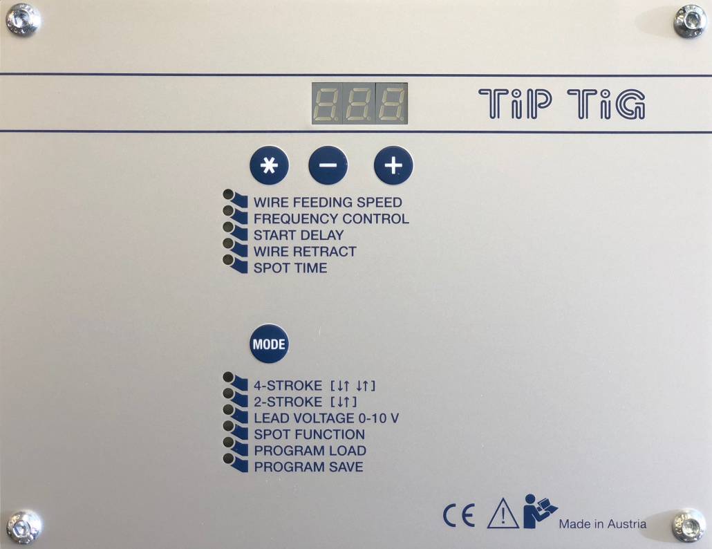 Altes TIP TIG Bedienpanel